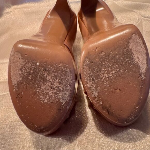 Yves Saint Laurent Palais B Light Clay Platform Heel - Size 38 -LIKE NEW - Picture 12 of 16